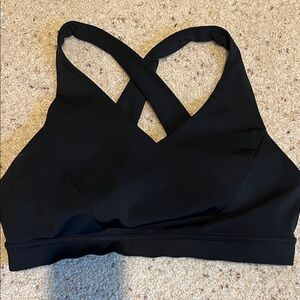 lululemon athletica Black Cross-Back Sports Bra